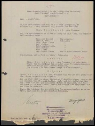 Knoblauch, Clara, geb. Neumann