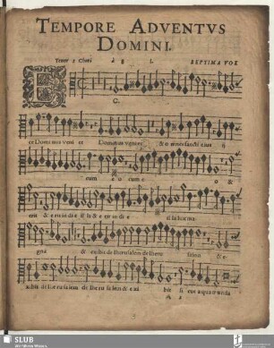 I. Ecce Dominus veniet