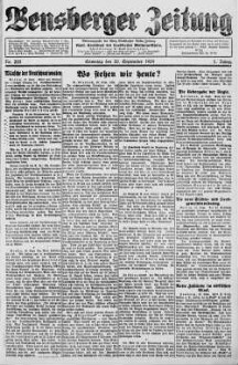 Bergisch Gladbacher Volkszeitung. 1906-1929