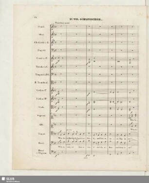 No.VII. Schlusschor: Was betrübst du dich
