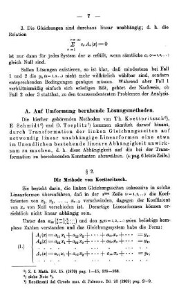 A. Auf Umformung beruhende Lösungsmethoden.