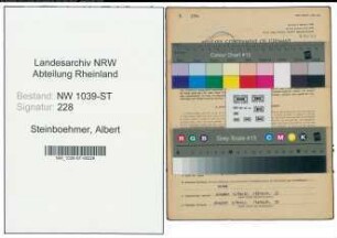 Entnazifizierung Albert Steinboehmer , geb. 06.07.1903 (Laborgehilfe)