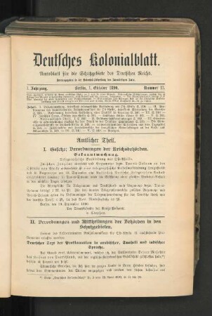 1. Oktober. 1890. Nummer 13.