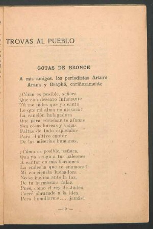 Gotas de bronce