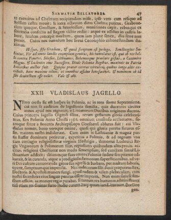 XXII. Vladislaus Jagello
