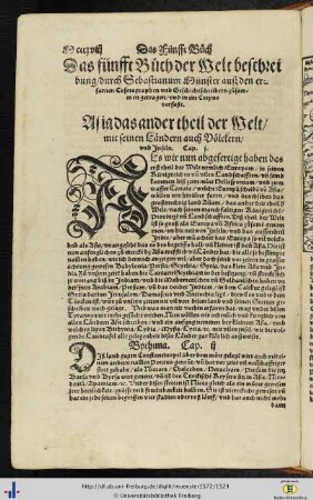Das Fünfft Buch.