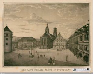 Der alte Schlossplatz in Stuttgart : Stuttgart
