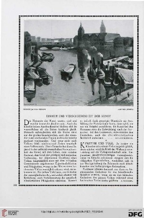 Einheit und Verschiedenheit der Kunst