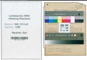 Entnazifizierung Karl Neubner , geb. 28.02.1902 (Werkmeister)