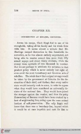Chapter XII: Insurrection at Benares, Continued