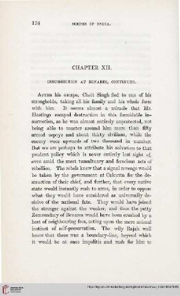 Chapter XII: Insurrection at Benares, Continued