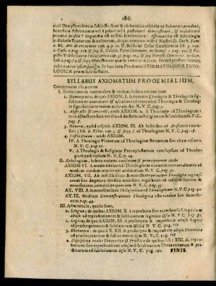 Syllabus Axiomatum Prooemialium.