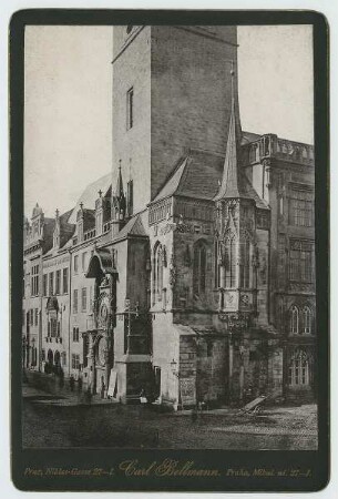 Prag. Die Erckerkapelle am altst. Rathaus