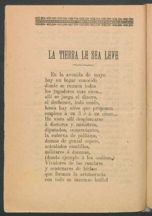 La tierra le sea leve