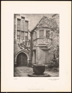 Großherzogliches Museum, Darmstadt: Ansicht vom Hof (aus: Alfred Messel, 1912)