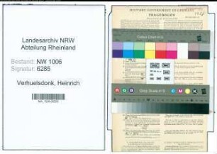 Entnazifizierung Heinrich Verhuelsdonk , geb. 04.04.1902 (Landwirt)