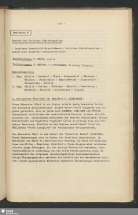 Exkursion 9: Lausitz und Görlitzer Schiefergebirge