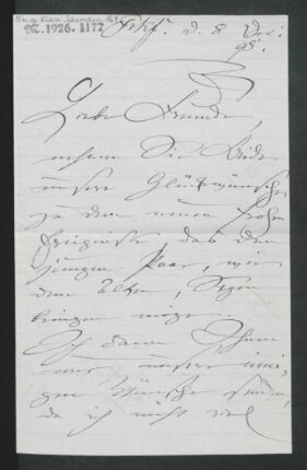 Brief an Wilhelm Engelmann : 08.12.1895