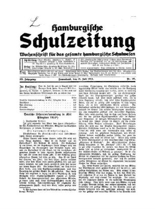 Deutsche Lehrerversammlung in Kiel Pfingsten 1914