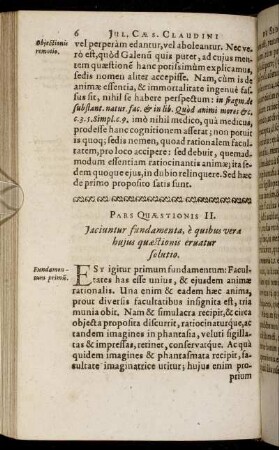 Pars Quæstionis II.