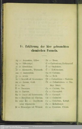 Vc. Erklärung der hier gebrauchten chemischen Formeln