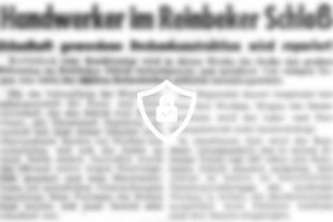 Handwerker im Reinbeker Schloß