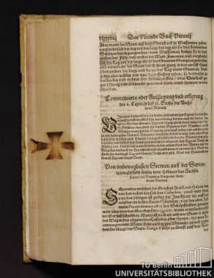 Von unbeweglichen Sternen auff der Septentrionalischen Seiten vom Zodiaco das Sechste Capitel des Neundten Buchs der Architectur Vitruuii.