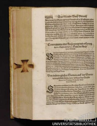 Von unbeweglichen Sternen auff der Septentrionalischen Seiten vom Zodiaco das Sechste Capitel des Neundten Buchs der Architectur Vitruuii.