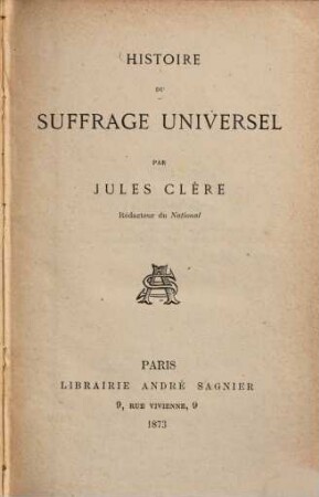 Histoire du Suffrage Universel