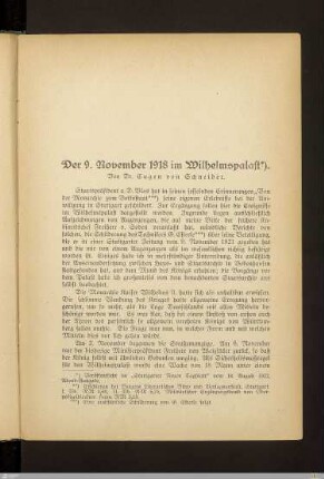 Der 9. November 1918 im Wilhelmspalast