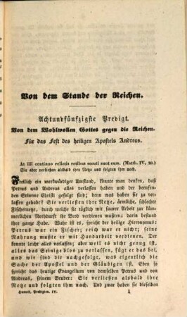 Christliche Sittenlehre der evangelischen Wahrheiten : dem christlichen Volke in sonn- und festtäglichen Predigten vorgetragen, 4. 1. Abth., Christlicher Lebensstand ; 4. Theil