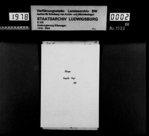 Bürgerrechtsangelegenheiten zu Zöbingen