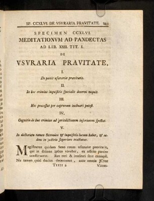 883-889, Sp. 246. De Usuraria pravitate