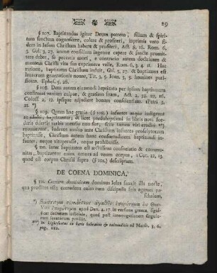 De Coena Dominica