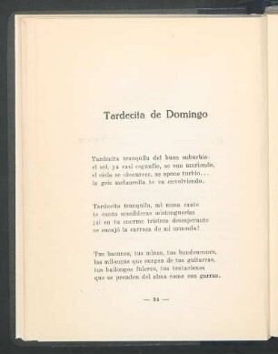 Tardecita de Domingo