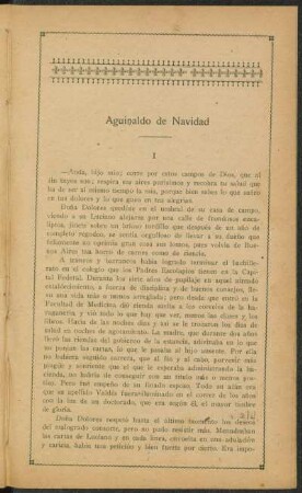 Aguinaldo de navidad I