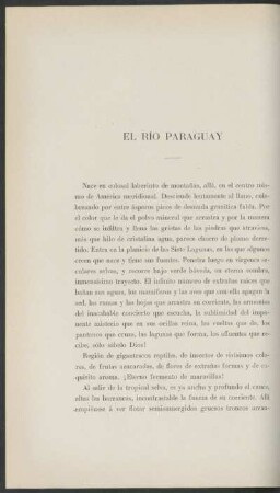 El río Paraguay