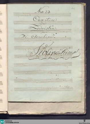 Lodoïska. Excerpts - Don Mus.Ms.S.B.3 Nr.23 : orch