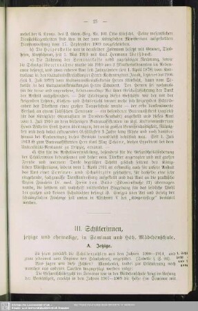 III. Schülerinnen