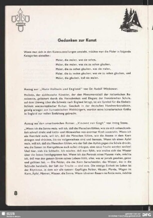Gedanken zur Kunst : [Zitatsammlung]