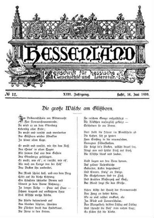 No. 12, 16. Juni 1899