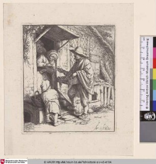 [Der Brillenhändler; The spectacle seller; Le marchand de lunettes]