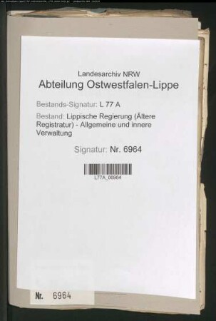 Zollangelegenheiten - Verschiedenes, Spez. Bd. 1