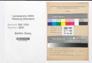 Entnazifizierung Georg Barthel , geb. 25.01.1883 (Obermaschinist)