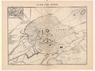 Tafel XI. Plan von Athen