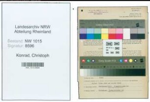 Entnazifizierung Christoph Konrad , geb. 19.02.1889 (Kaufmaennischer Angestellter)