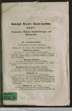 A. Oelgemälde