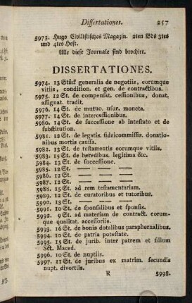 257-269, Dissertationes.