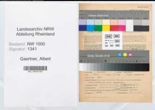 Entnazifizierung Albert Gaertner, geb. 20.01.1903 (Verw.Sekretaer)