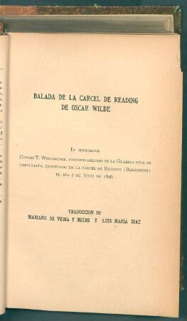 Balada de la cárcel de Reading